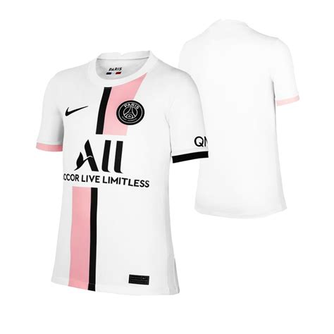 youth nike white paris saint-germain 2021/22 away replica kit|Kids Paris Saint.